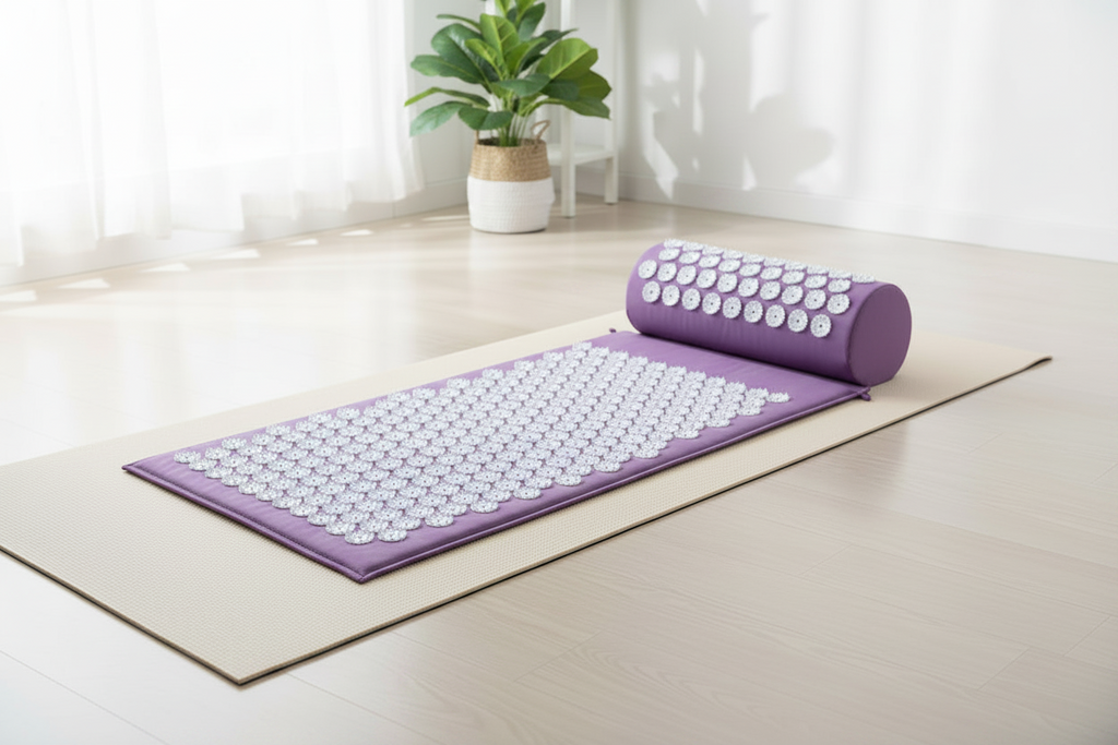 Tapis d'acupression Calmeaa coloris violet