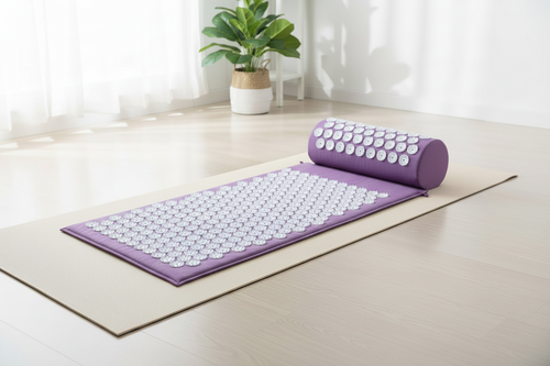 Tapis d'acupression Calmeaa coloris violet